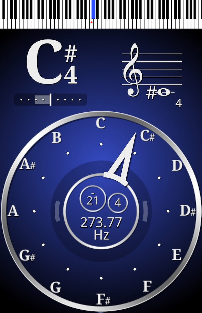 Klankschaal TT4001 toonhoogte
