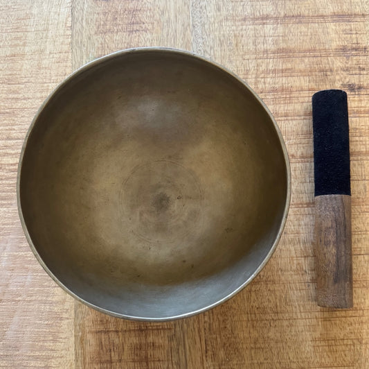 Klankschaal cobrebati lederen slagstok