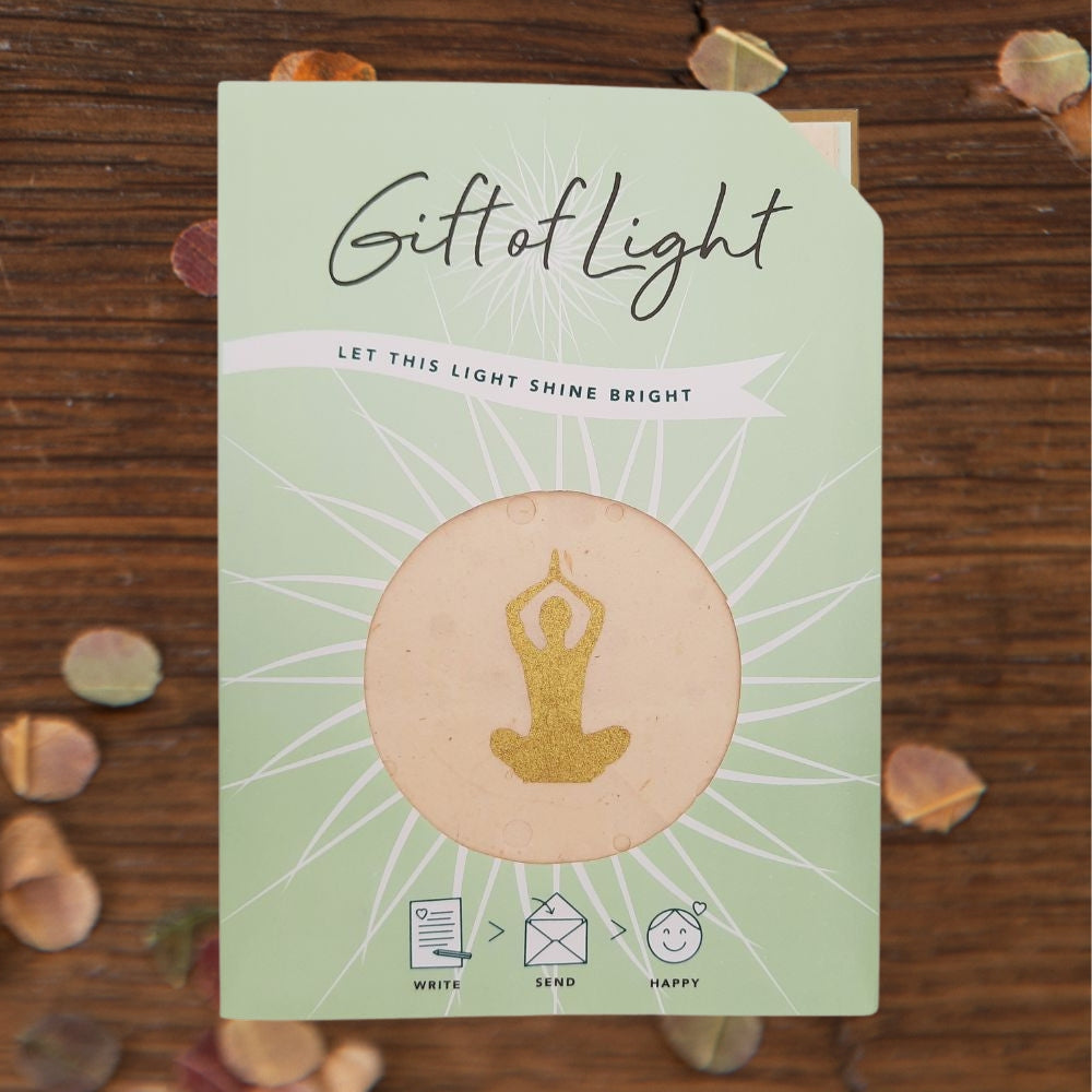 Postkaart Gift of Light Yogi