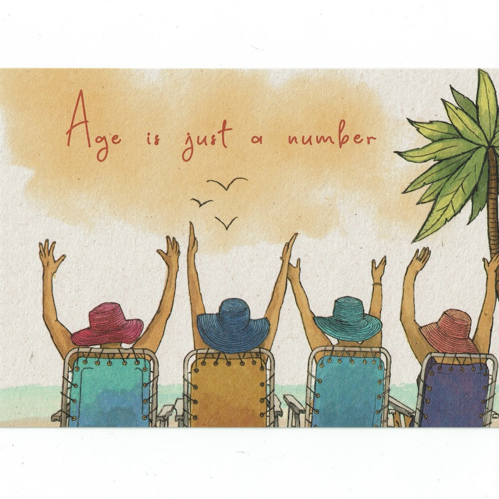 Postkaart Age is just a number