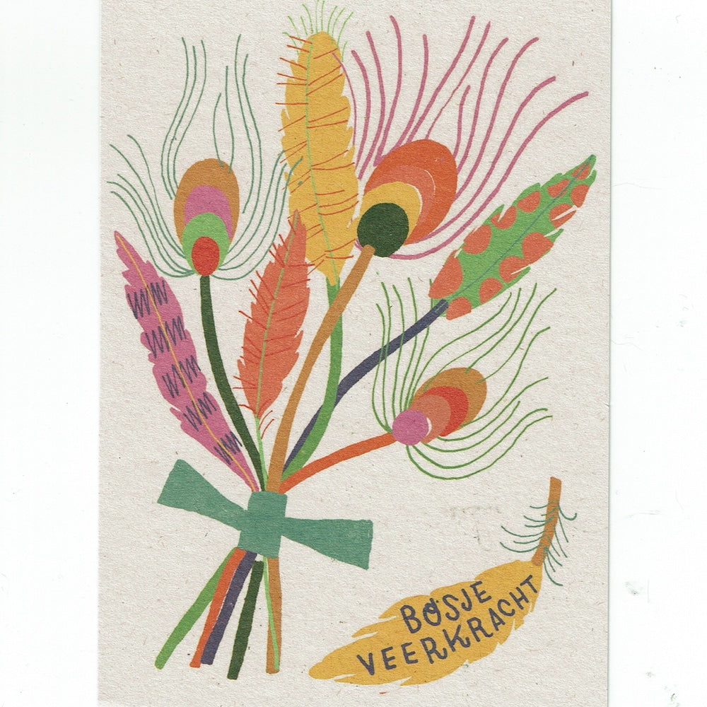 Postkaart Bosje Veerkracht