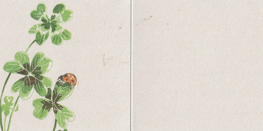 Postkaart Klavertjes vier zonder tekst