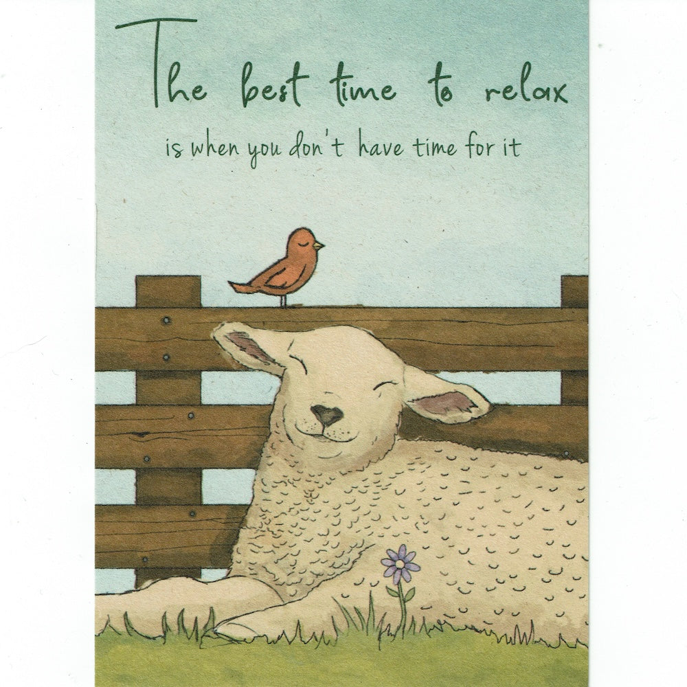Postkaart The best time to relax