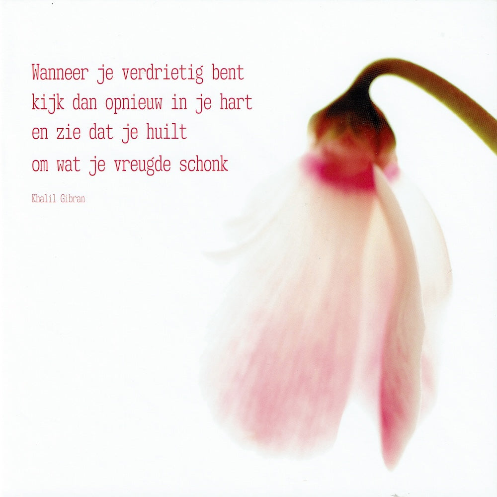 Postkaart Wanneer je verdrietig bent