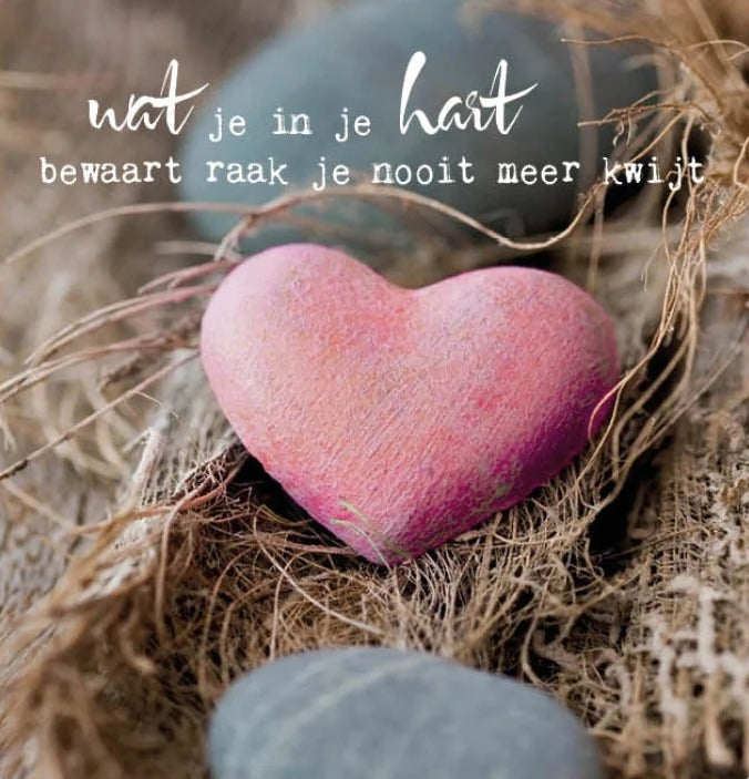 Postkaart Wat je in je hart bewaart