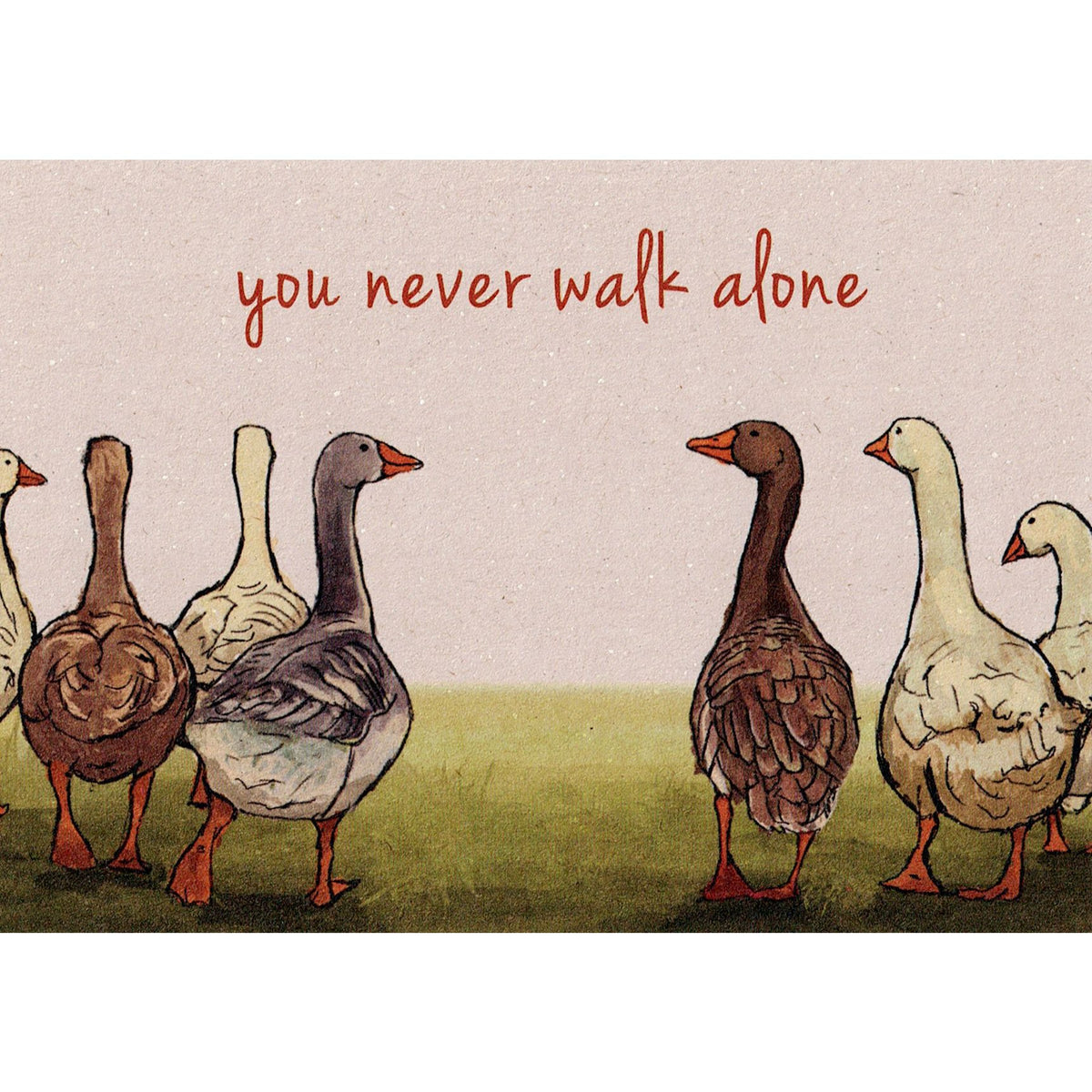 Kaart You never walk alone