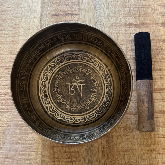 Traditionele klankschaal lotus