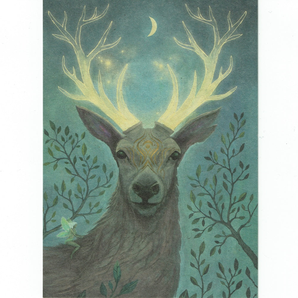 Postkarte Hirsch