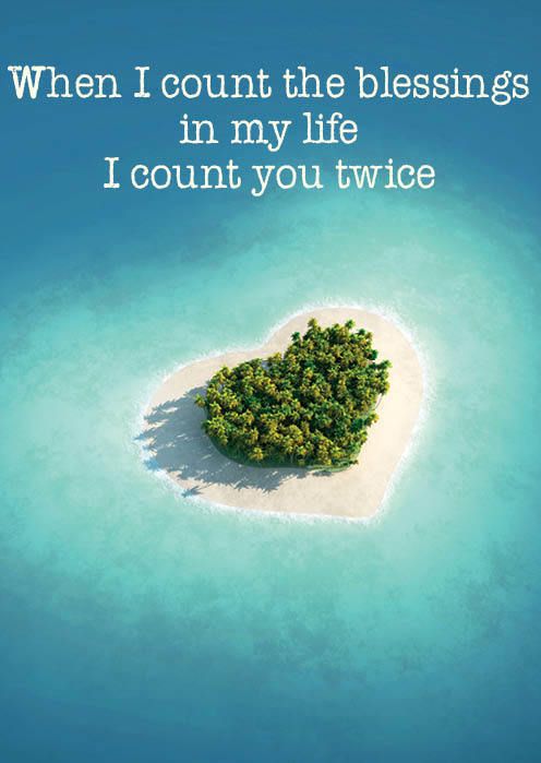 Postkaart When I count the blessings