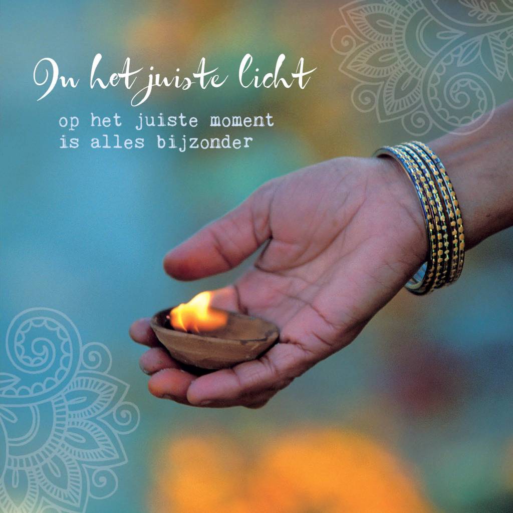 Postkaart In het juiste licht, op het juiste moment