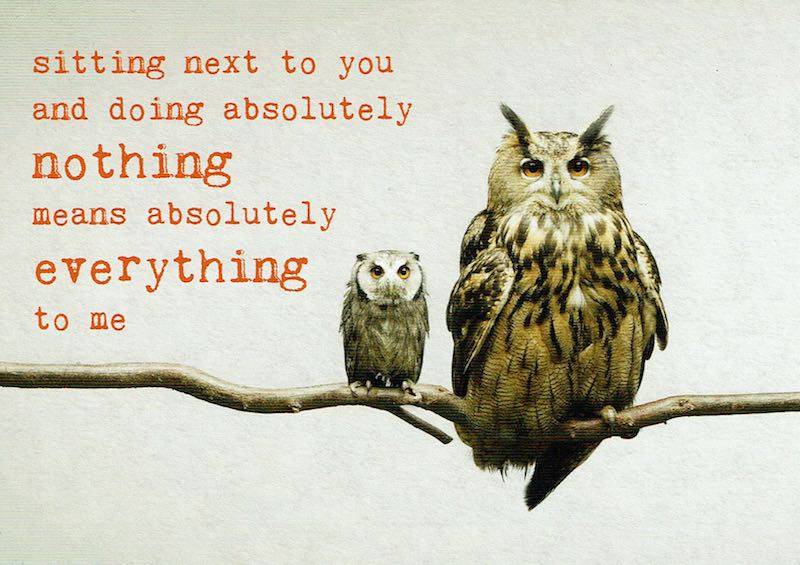 Postkaart Sitting next to you