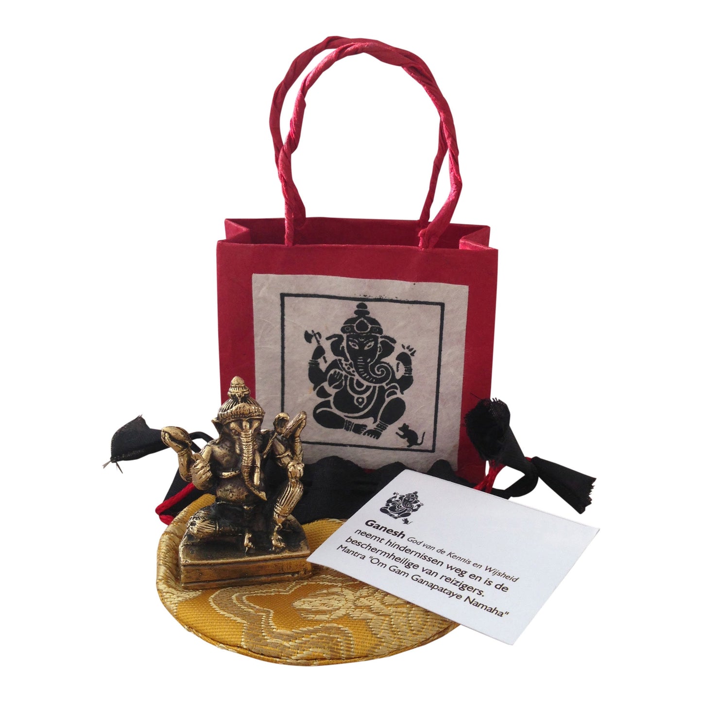 Altar statue Ganesh brass