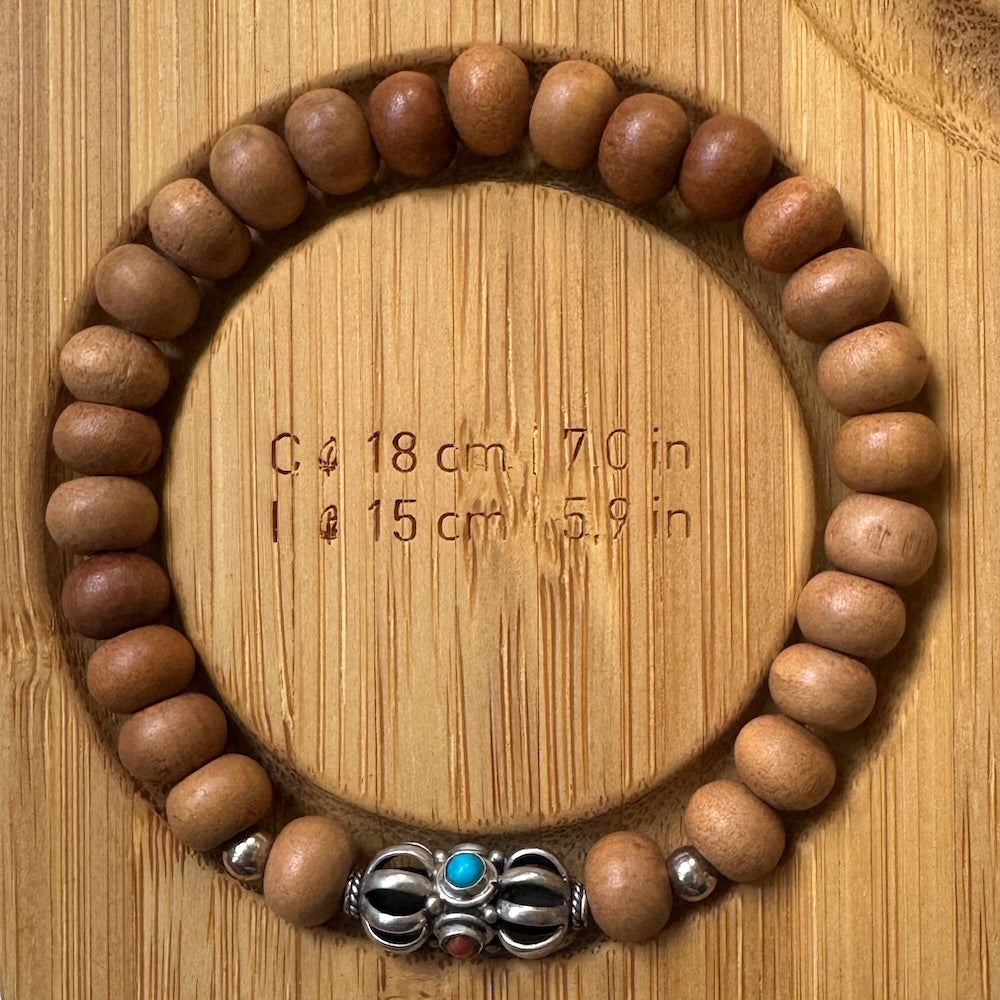 Armband Vajra sandelhout maat