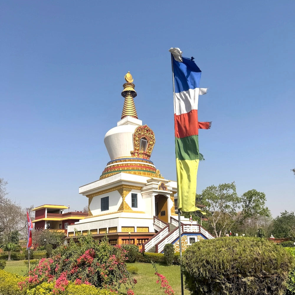 Wapperende gebedsvlag verticaal