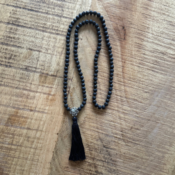 Mala Fire lavasteen zilver 