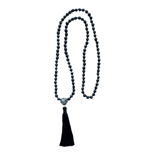 Mala Fire lavasteen zilver Barong