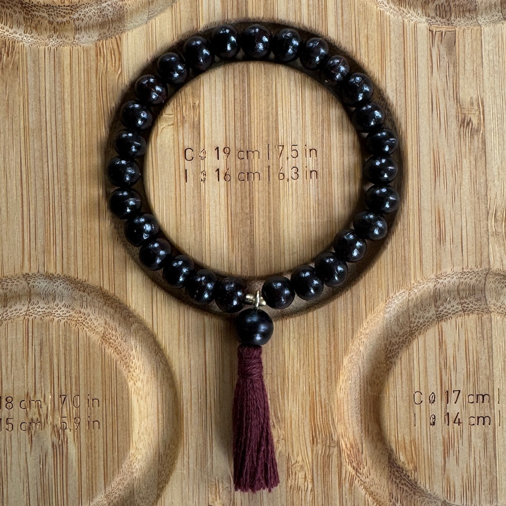 Mala armband rozenhout mat