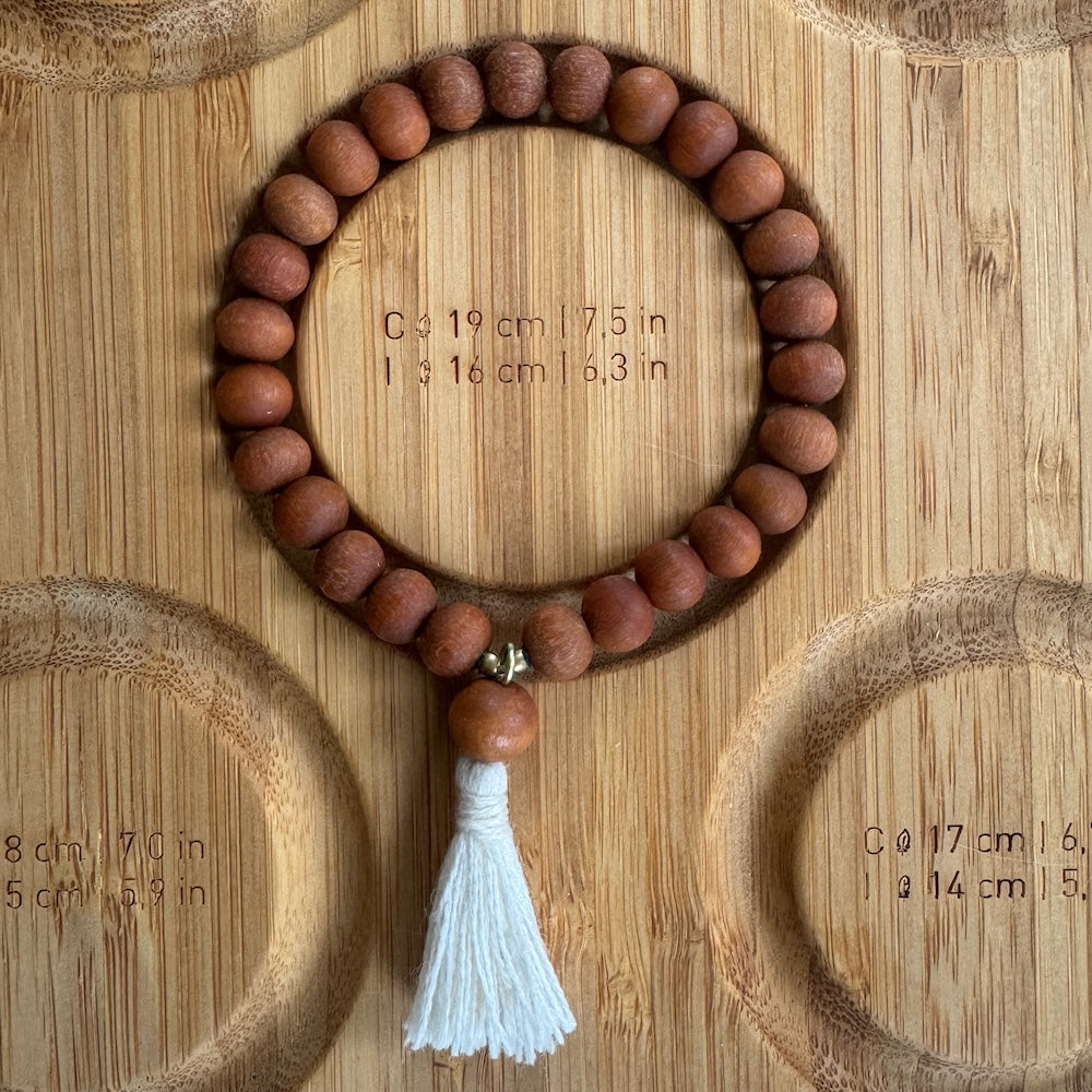Mala armband sandelhout maat
