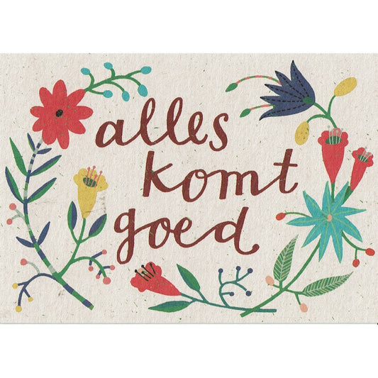 Postcard Alles komt goed