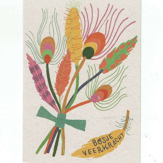 Postkaart Bosje Veerkracht
