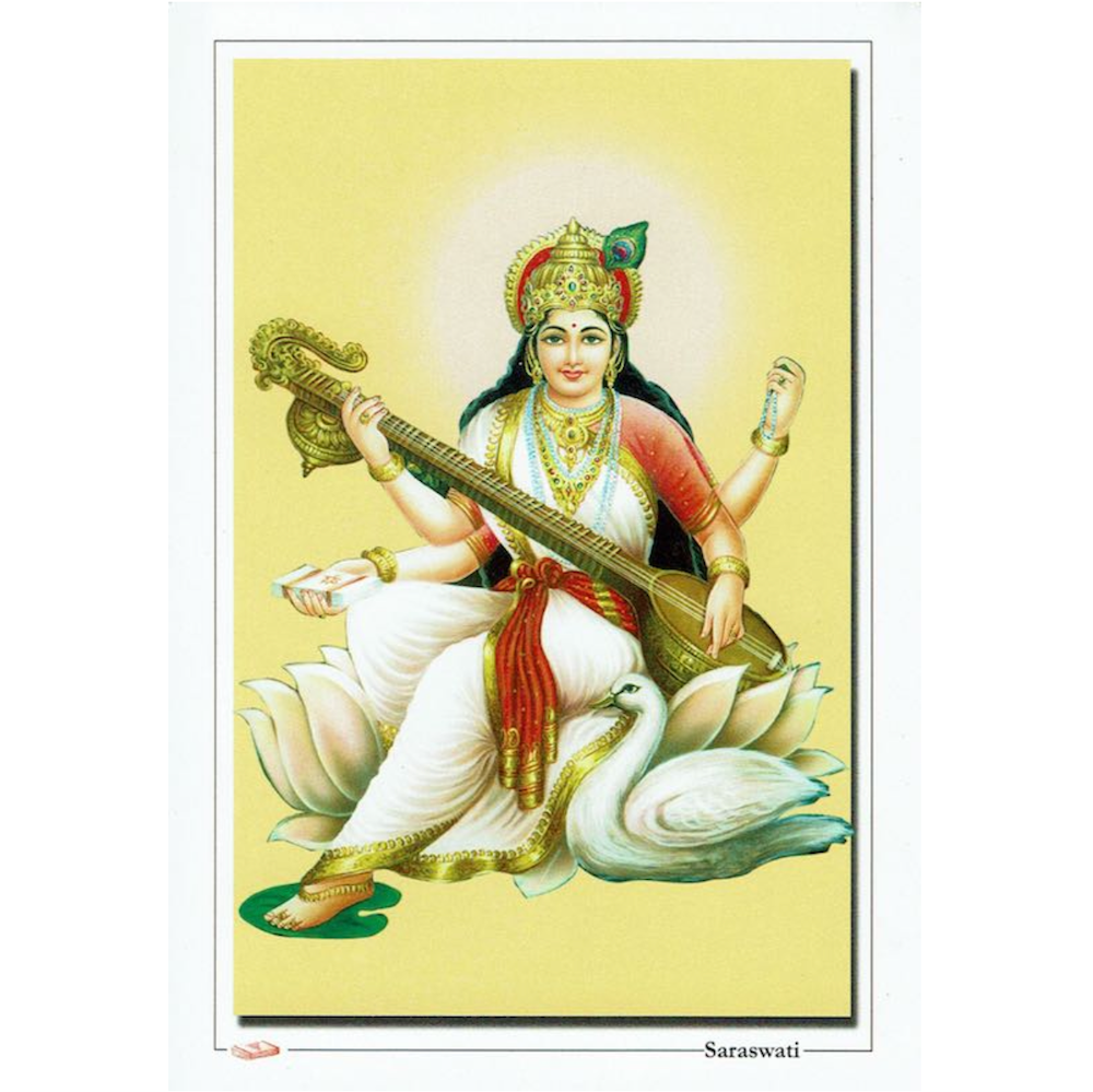 Postkaart Saraswati