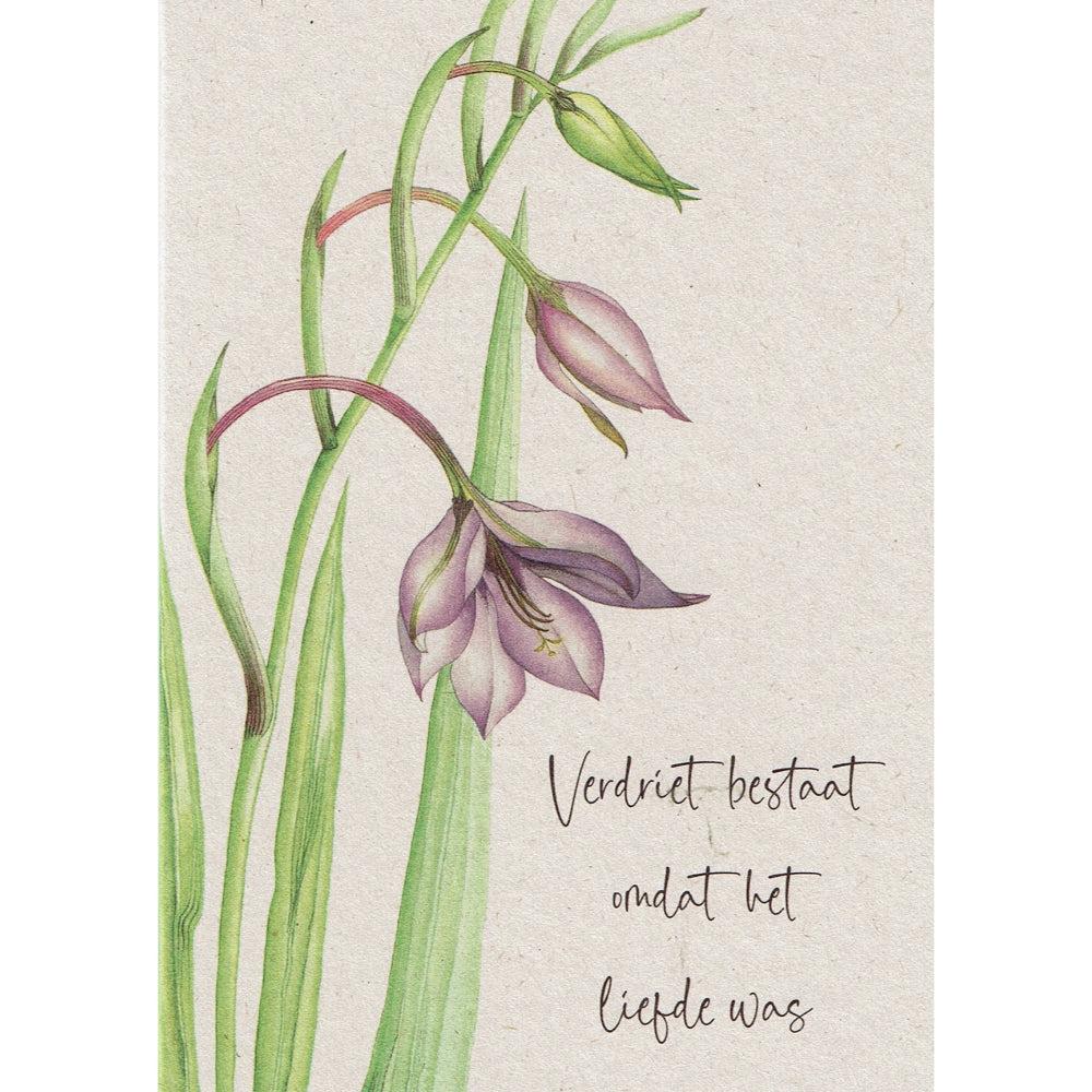 Postkaart Verdriet bestaat