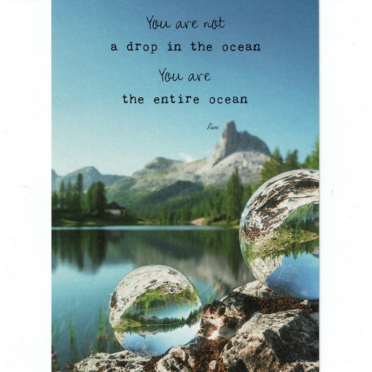 Postkaart You are not a drop in the ocean