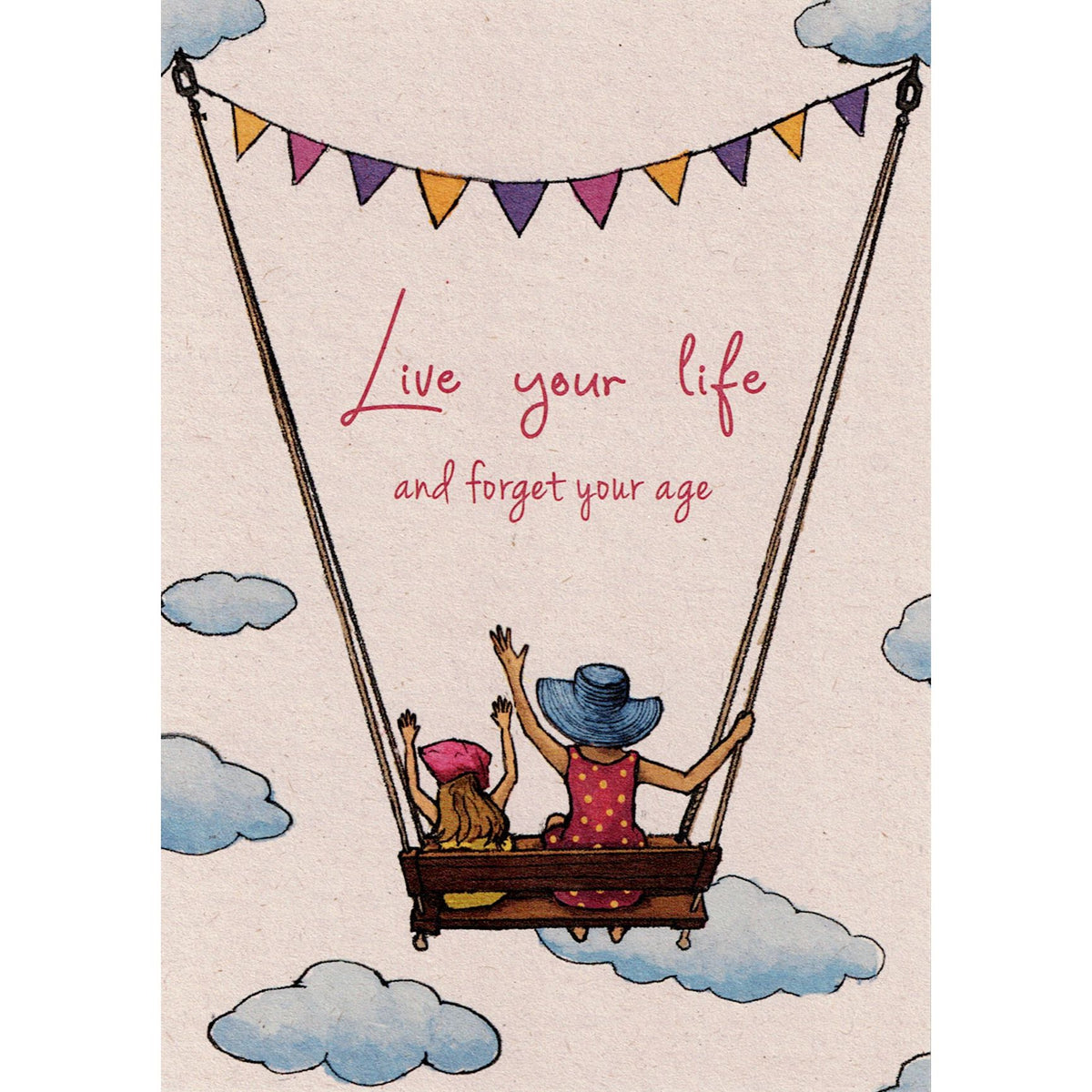 Postkaart Live your life