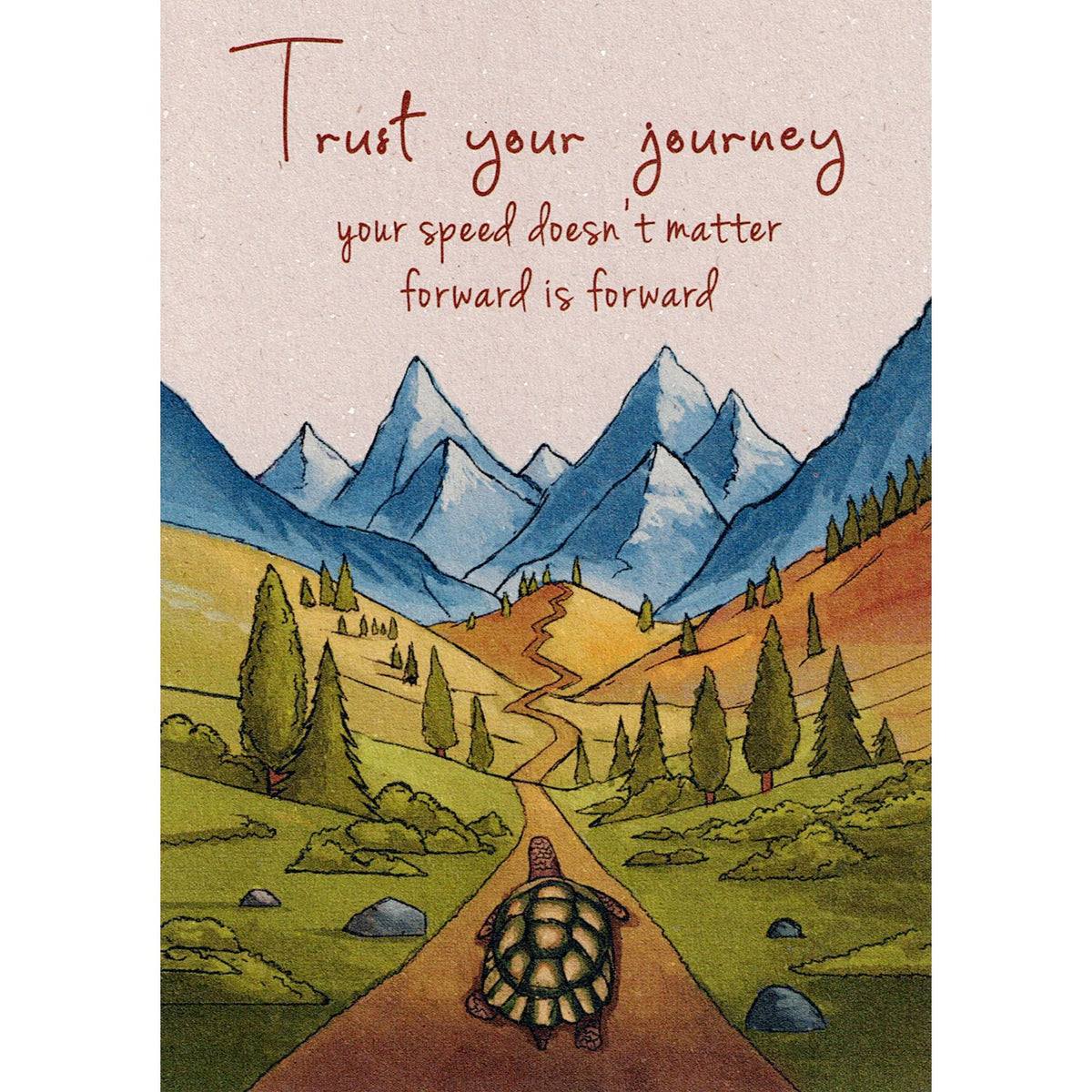 postkaart Trust your journey