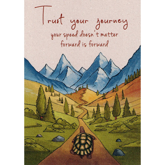 postkaart Trust your journey