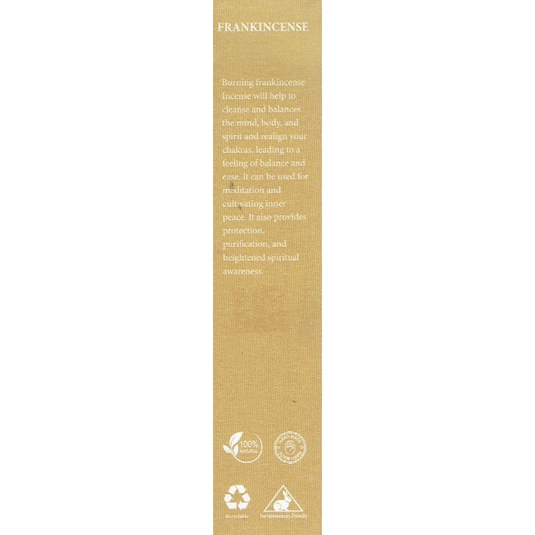 Flora wierook Frankincense achterzijde