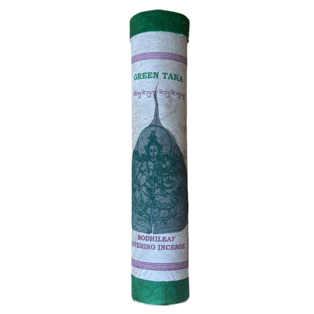 bhutanese bodhi blad wierook Groene Tara