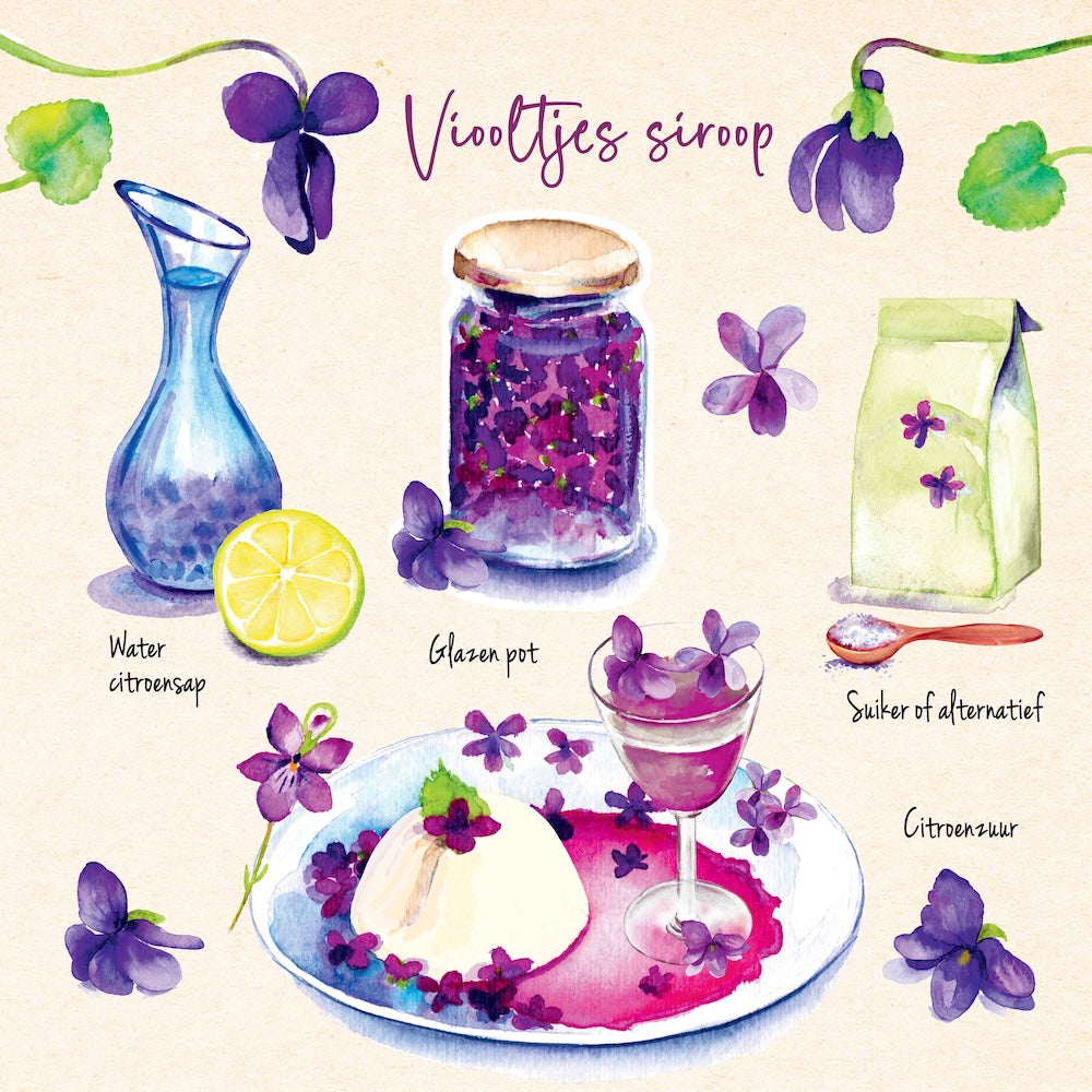 Bloemenrecept viooltjessiroop