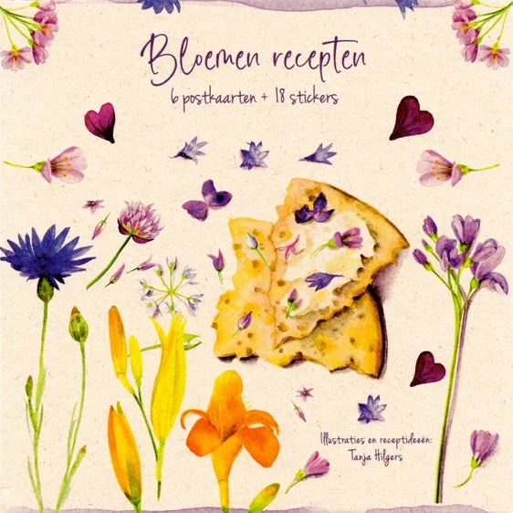 Bloemenrecepten en stickers