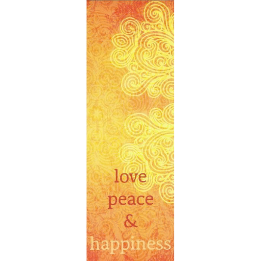 Lesezeichen Liebe, Frieden und Glück
