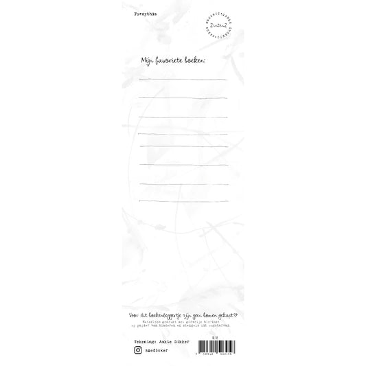 Boekenlegger Forsythia achterzijde