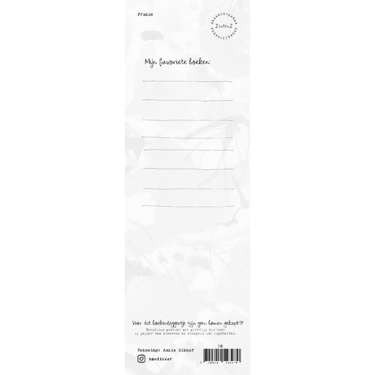 Boekenlegger Prunus achterzijde