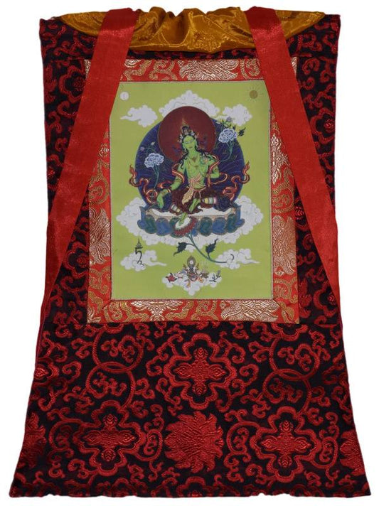 Thangka Groene Tara