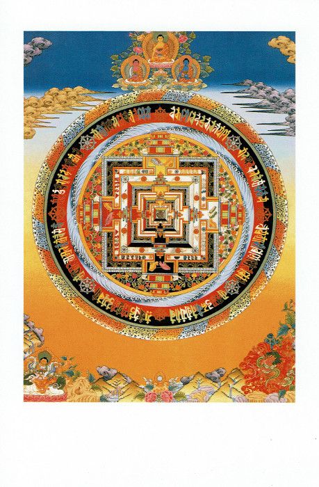 Postkaart Kalachakra mandala