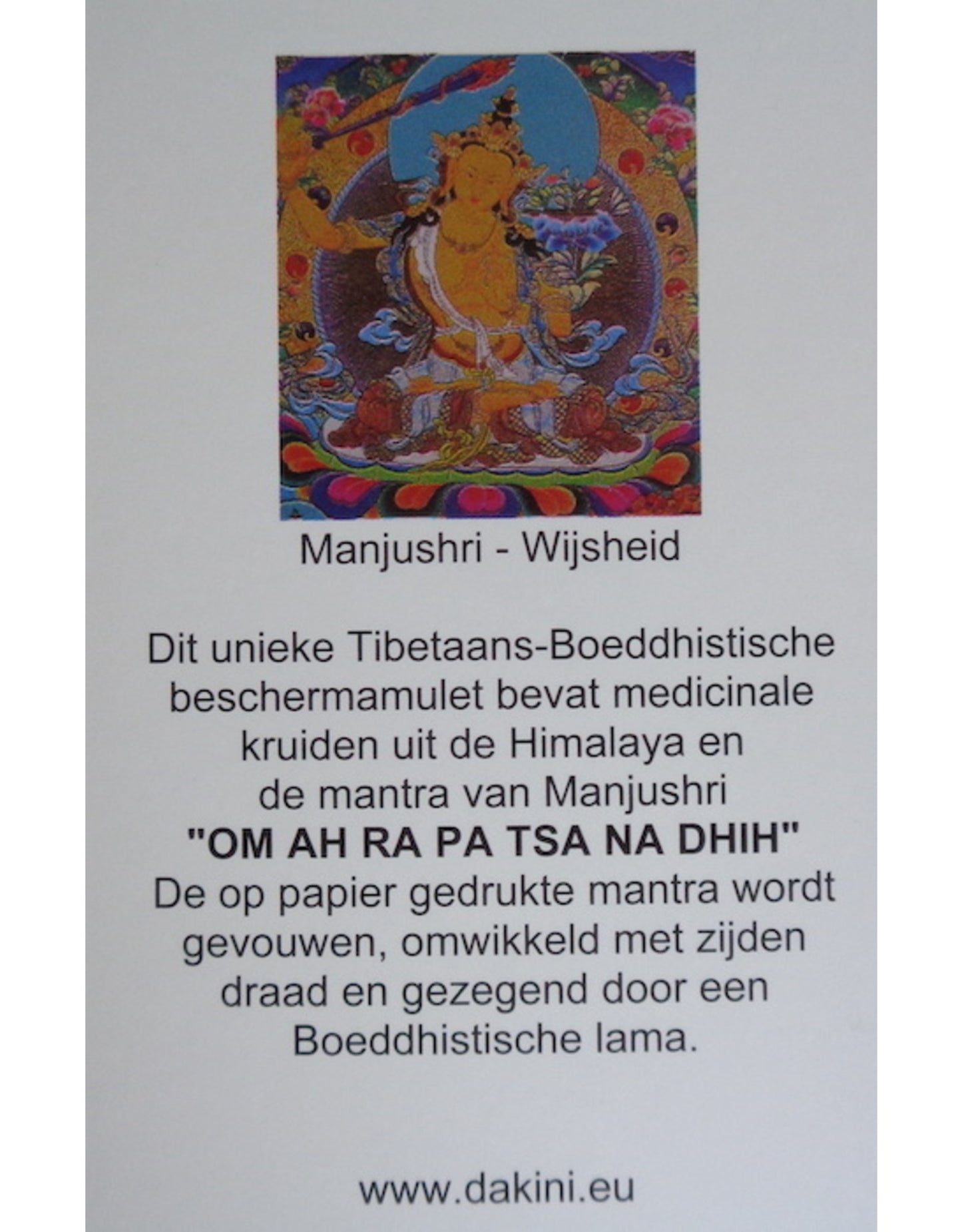 Mini amulet Manjushri geel