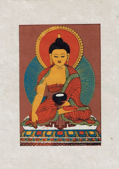 Wenskaart Shakyamuni Boeddha