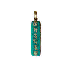 Tibetaanse hanger mantra turquoise