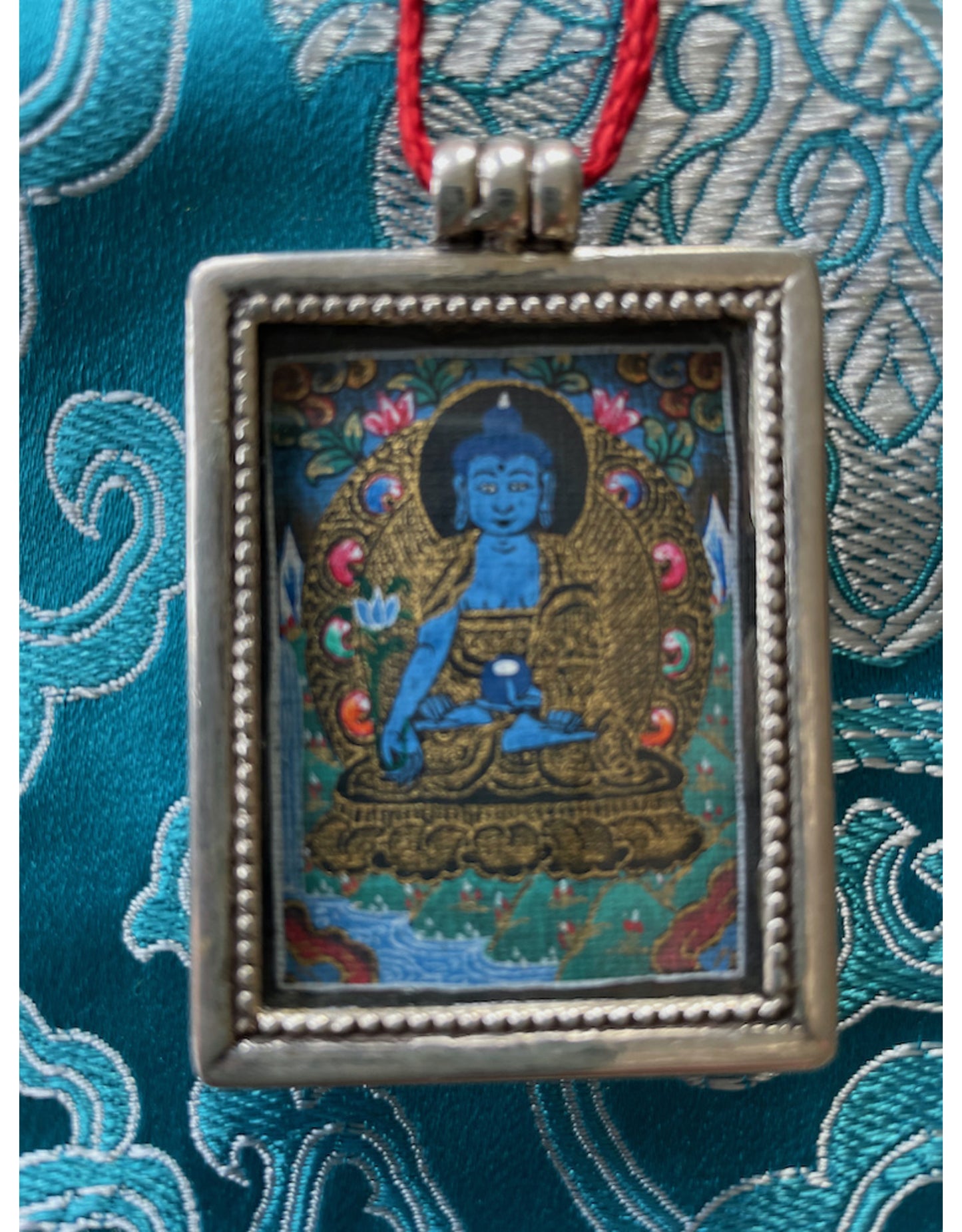 Mini thangka hanger Medicijn Boeddha