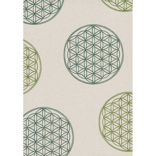 duurzaam notitieblok met bloem des levens