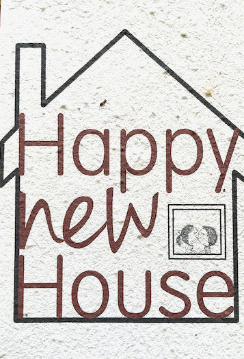 Wenskaart Happy New House