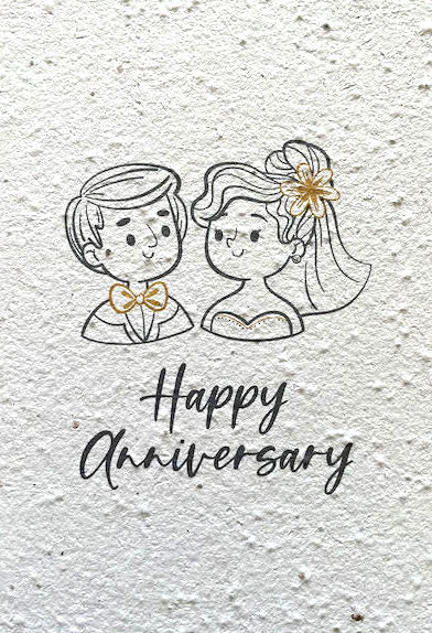 Wenskaart Happy Anniversary