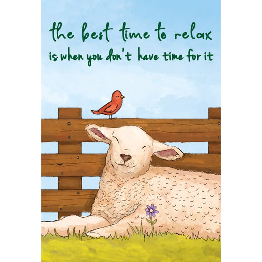 Houten magneet The best time to relax