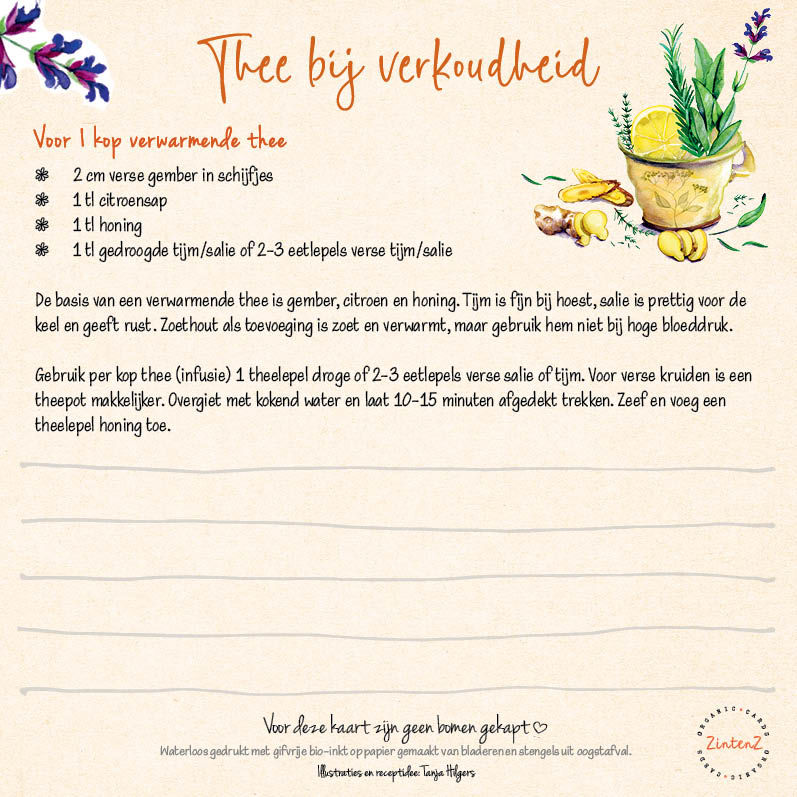 kruidenrecepten thee verkoudheid