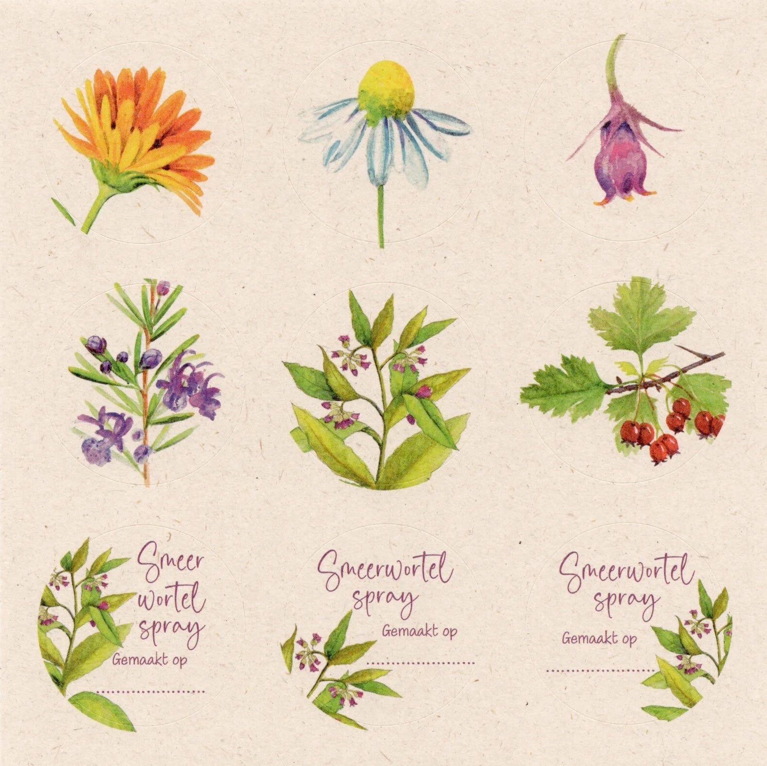 kruidenrecepten stikkers