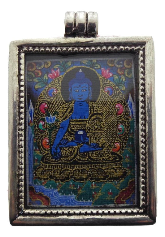 Mini thangka hanger Medicijn Boeddha